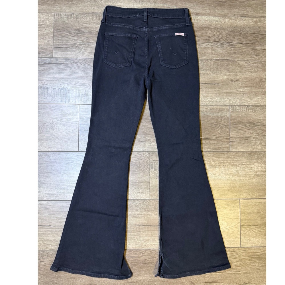Hudson Heidi High Rise Flare Jeans Divine Black Size 28